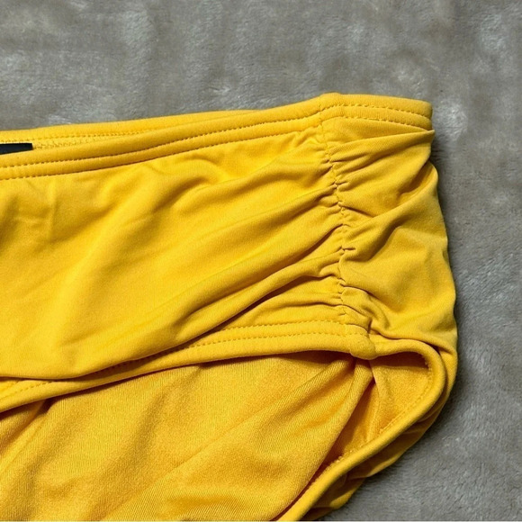 Coco Reef Bikini Bottoms Gold Yellow Gathered Sides Size Medium - Picture 3 of 7
